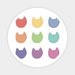 Rainbow Cats Magnet